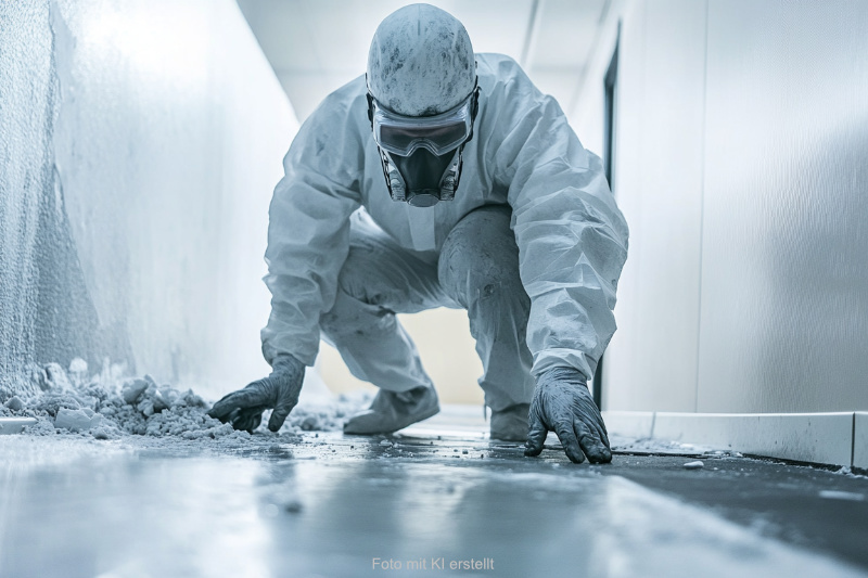 Asbestarbeiten mit Schutz